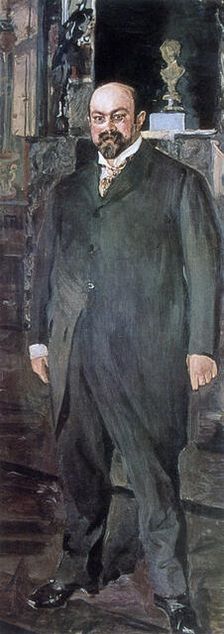 Portrait of Mikhail Abramovich Morozov 1902. Artist: Valentin Serov