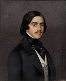 Portrait of Mikhail Alexandrovich Bakunin (1814-1876), 1841. Creator: Grünewald, Heinrich Ferdinand (1802-1849)