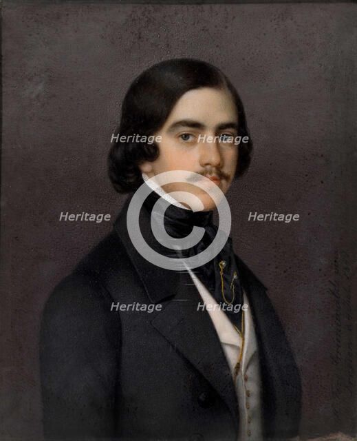 Portrait of Mikhail Alexandrovich Bakunin (1814-1876), 1841. Creator: Grünewald, Heinrich Ferdinand (1802-1849).