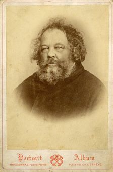 Portrait of Mikhail Alexandrovich Bakunin (1814-1876), ca 1860