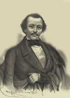 Portrait of Mikhail Alexandrovich Bakunin (1814-1876), End 1830s