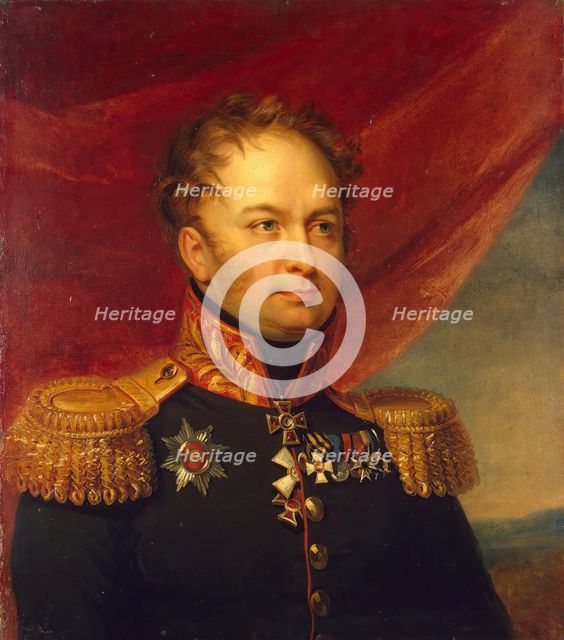 Portrait of Mikhail F. Vlodek (1780-1849), 1822. Creator: Workshop of George Dawe.
