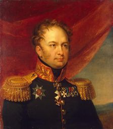 Portrait of Mikhail F. Vlodek (1780-1849), 1822. Creator: Workshop of George Dawe