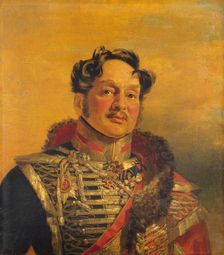 Portrait of Mikhail I. Mezentsev (1770-1848) (2nd), 1822. Creator: Workshop of George Dawe