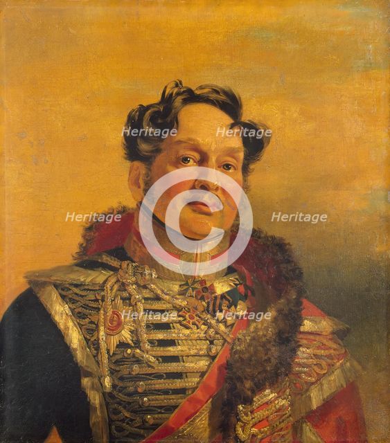 Portrait of Mikhail I. Mezentsev (1770-1848) (2nd), 1822. Creator: Workshop of George Dawe.