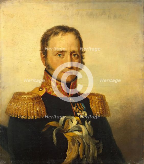 Portrait of Mikhail I. (Francois Michel) Poncet (1778-1829), 1824. Creator: Workshop of George Dawe.