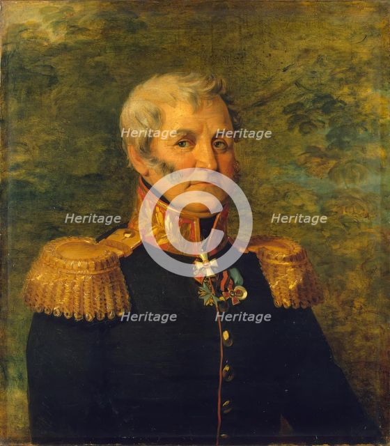 Portrait of Mikhail L. Treskin (1765-1839), 1824. Creator: Workshop of George Dawe.
