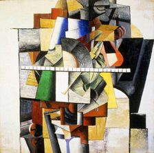 Portrait of Mikhail Matyushin 1913. Artist: Kazimir Malevich