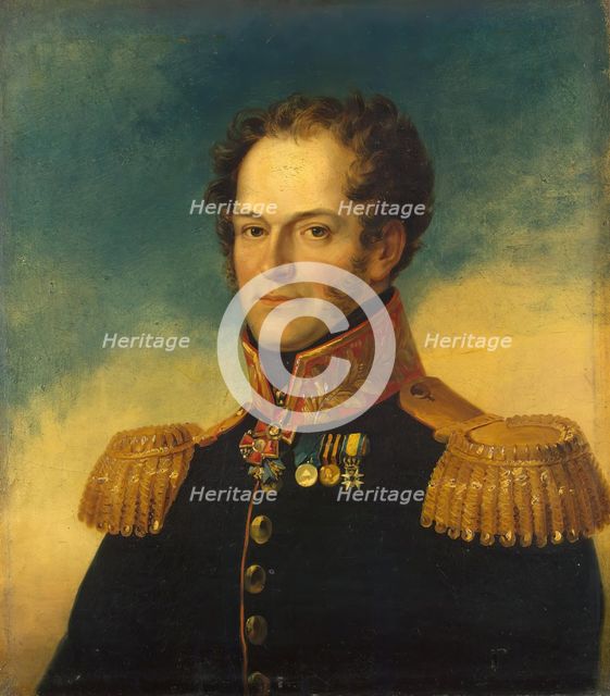 Portrait of Mikhail N. Matsnev (1785-1842), 1824. Creators: George Dawe, Workshop of George Dawe.
