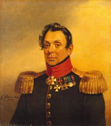 Portrait of Mikhail N. Ryleyev (1771-1831) (1st), 1824. Creator: George Dawe