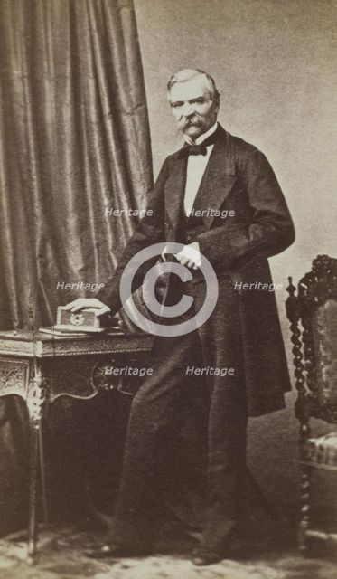 Portrait of Mikhail Naryshkin (1798-1863), 1860s. Artist: Anonymous  