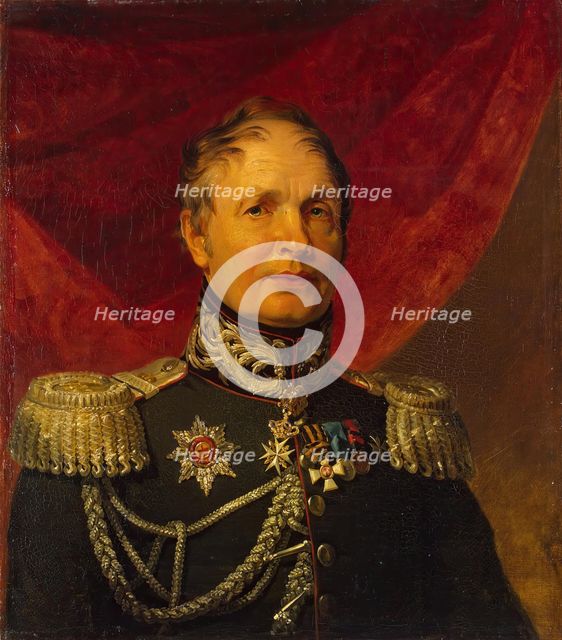 Portrait of Mikhail S. Vistitsky (1768-1832), 1822. Creator: Workshop of George Dawe.