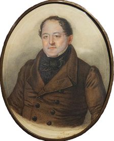 Portrait of Mikhail Semyonovich Shchepkin (1788-1863), . Creator: Anonymous ()