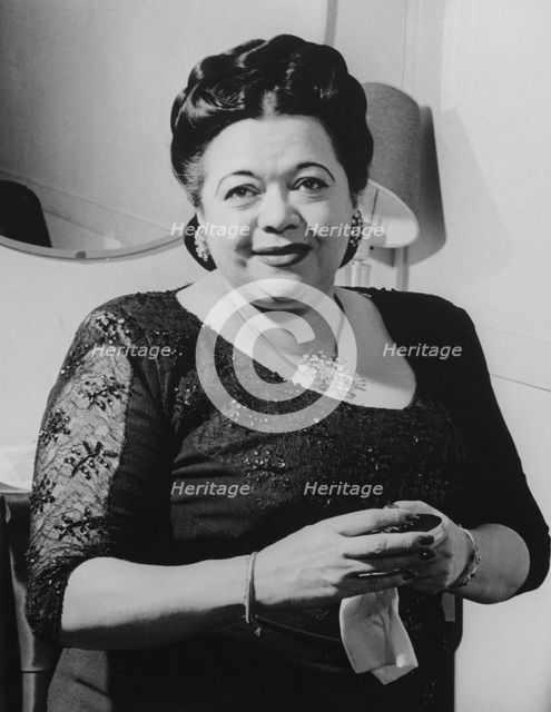 Portrait of Mildred Bailey, Aquarium, New York, N.Y., ca. Aug. 1946. Creator: William Paul Gottlieb.