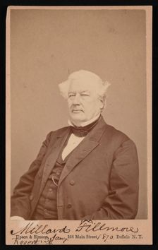 Portrait of Millard Fillmore (1800-1874), January 4, 1870. Creator: Upson & Simson
