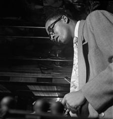 Portrait of Milt (Milton) Jackson, New York, N.Y., 1946. Creator: William Paul Gottlieb