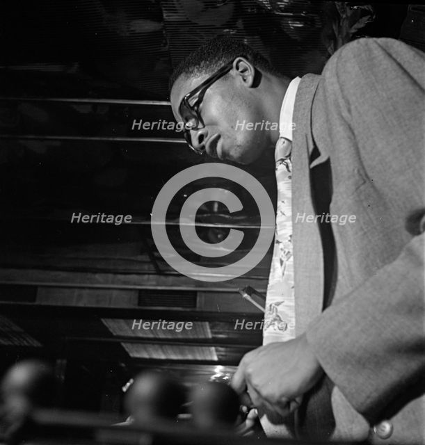 Portrait of Milt (Milton) Jackson, New York, N.Y., 1946. Creator: William Paul Gottlieb.