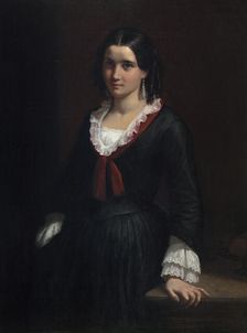 Portrait of Miss Vilhelmine (Ville) Hage, later Mrs. Heise (1838-1912), 1853. Creator: Wilhelm Marstrand