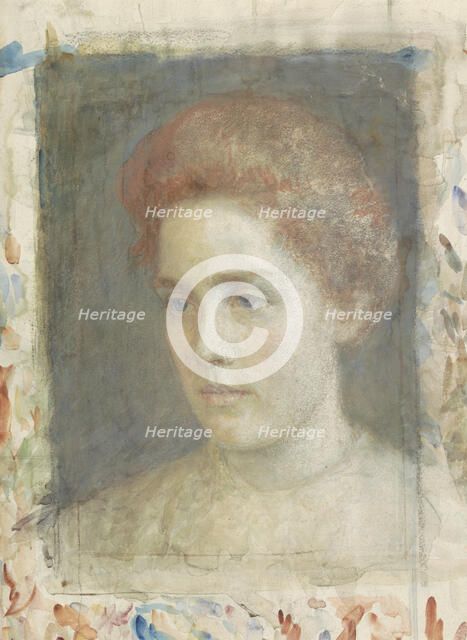 Portrait of Miss Wiedenbruggen, 1874-1925. Creator: Jan Veth.