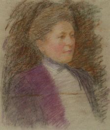 Portrait of Miss Anna Wiik, Study, 1917. Creator: Maria Wiik