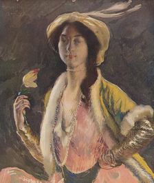 Portrait of Miss B 1908, (c1932). Artist: Paul Albert Besnard