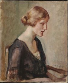 Portrait of Miss Barbara Lagerborg, 1925. Creator: Magnus Enckell