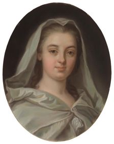 Portrait of Miss Charlotta Fredrika Sparre dressed as a Vestal Virgin, 1870-1879. Creator: Amanda Kjellberg