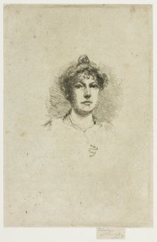 Portrait of Miss Edith Austin, 1895-1900. Creator: Theodore Roussel