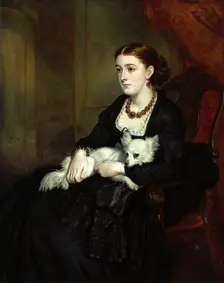 Portrait of Miss Elizabeth Grant, the artist's daughter, c1850. Creator: Francis Grant
