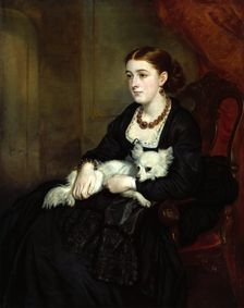 Portrait of Miss Elizabeth Grant, the artist's daughter, c1850. Creator: Francis Grant