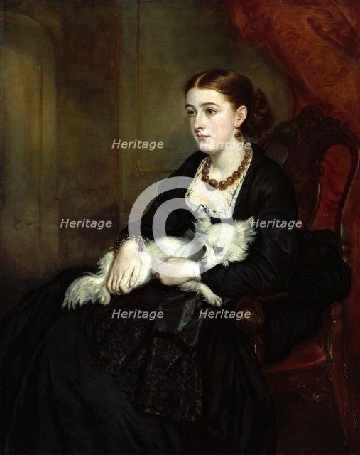 Portrait of Miss Elizabeth Grant, the artist's daughter, c1850. Creator: Francis Grant.