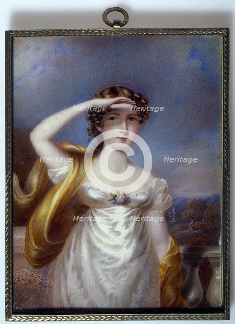Portrait of Miss Frances Maria Kelly, actress and singer, c.1815. Creator: H Millett.