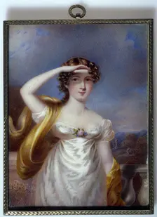 Portrait of Miss Frances Maria Kelly, actress and singer, c1815. Creator: H Millett