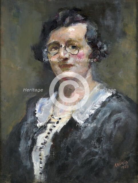 Portrait of Miss I. Robertson, 1933. Creator: Alfred Henry O'Keeffe.