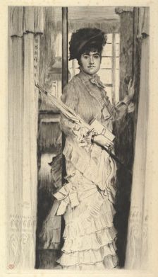 Portrait of Miss L...,or A Door Must Be Either Open or Closed, 1876. Creator: James Tissot