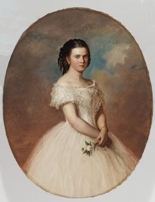 Portrait of Miss Maria Emilia Thunberg, 1859. Creator: Erik Johan Lofgren