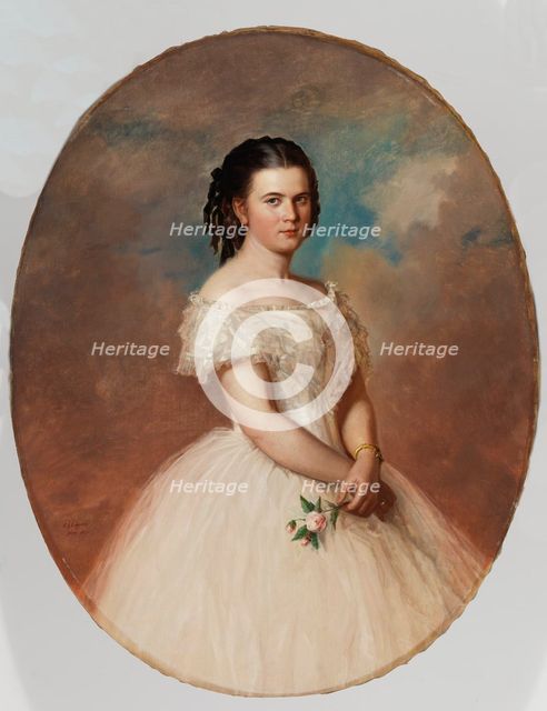 Portrait of Miss Maria Emilia Thunberg, 1859. Creator: Erik Johan Lofgren.