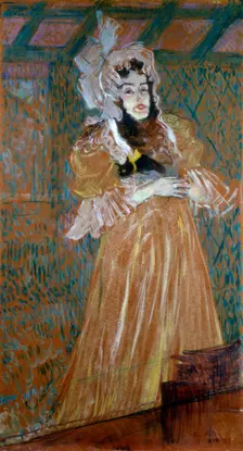 Portrait of Miss May Belfort 1895. Artist: Henri de Toulouse-Lautrec
