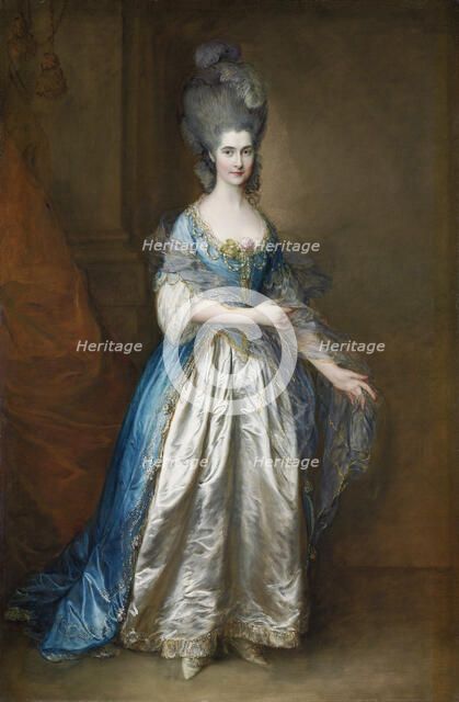 Portrait of Miss Read, later Mrs William Villebois, ca 1776. Artist: Gainsborough, Thomas (1727-1788)