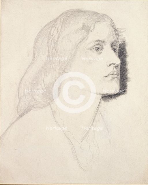 Portrait of Miss Ruth Herbert, Probably 1858. Artist: Dante Gabriel Rossetti.