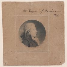 Portrait of Mr. Cowper of America, to right, 1792. Creator: Gilles Louis Chrétien