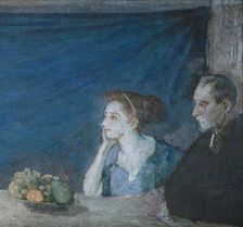 Portrait of Mr. and Mrs. Atherton Curtis with Still Life, n.d. Creator: Henry Ossawa Tanner
