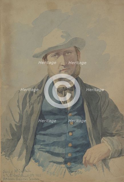 Portrait of Mr. George Bailey, 1855. Creator: Richard Dadd.