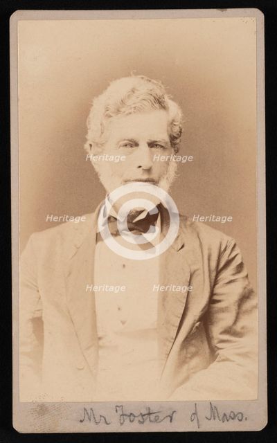 Portrait of Mr. Foster of Massachusetts, Between 1876 and 1880. Creator: Samuel Montague Fassett.
