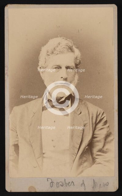 Portrait of Mr. Foster of Massachusetts, Between 1876 and 1880. Creator: Samuel Montague Fassett.