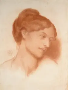 Portrait of Mrs Murray Marks, 1868. Artist: Dante Gabriel Rossetti