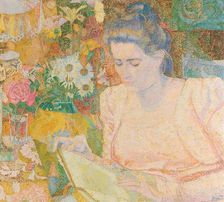 Portrait of Mrs Marie Jeannette de Lange, 1900. Creator: Jan Toorop