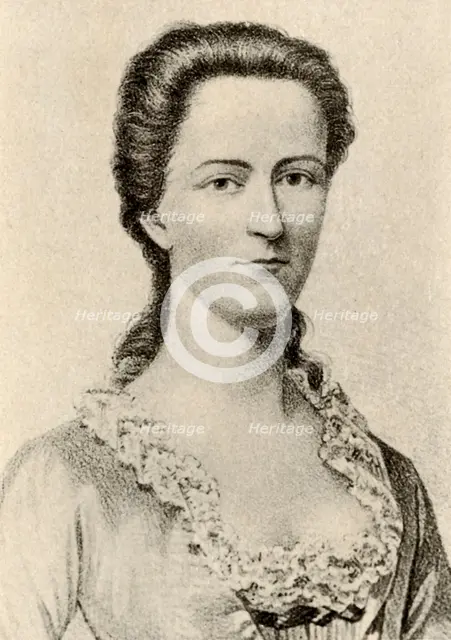 'Portrait of Mrs. Mary Faneuil of Boston, reign of George II', c1760, (1937). Creator: Unknown.