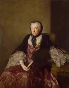 Portrait of Mrs Mary Martin, 1761. Creator: Allan Ramsay