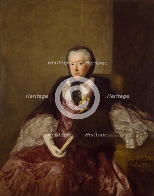 Portrait of Mrs Mary Martin, 1761. Creator: Allan Ramsay.